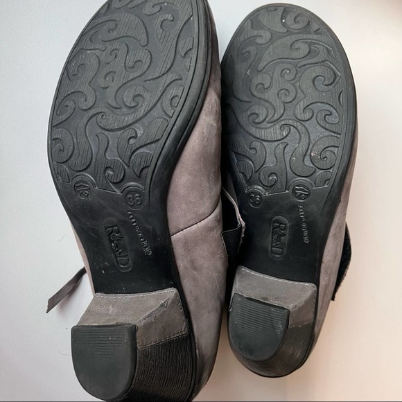 REMONTE DORNDORF SZ 36 Brown Leather Medallion Strappy Mary Janes Heels Pumps - Picture 5 of 8